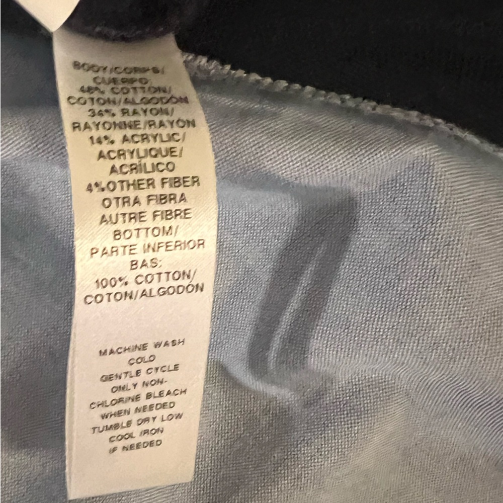LOFT Navy Blue Twofer Top, NWOT, L - Picture 6 of 6